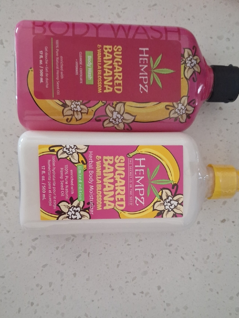 Hempz Sugared Banana Body Wash & Herbal Moisturizer Duo
